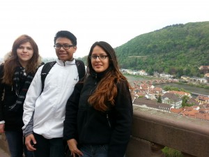On the walls of Heidelberg Castle