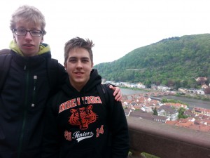 Standing on Heidelberg Castle