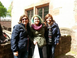 Mrs. Turbett at Heidelberg Castle